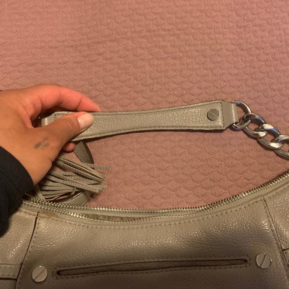 Michael Kors Grey Leather Bag - Picture 6 of 7